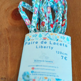 Les Lacets Liberty Bobine & Canette sont des lacets fun qui mettent du pep’s à vos chaussures !